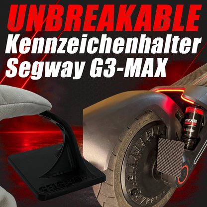 UNBREAKABLE Kennzeichenhalter - Segway G3 Max